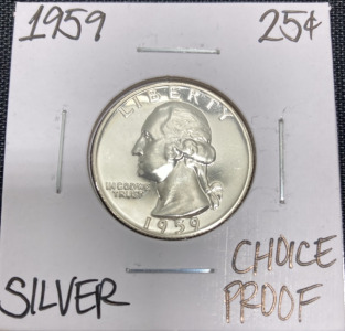 1959 Choice Proof Silver Washington Quarter