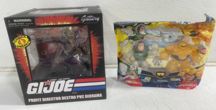 (1) GI-Joe Profit Director Destro PVC Diprama (1) Buzz Lightyear VS Cyclops Toy Set