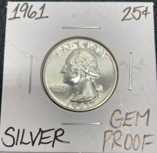 1961 Gem Proof Silver Washington Quarter