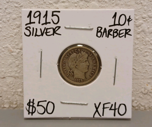 1915 XF40 Barber Silver Antique Dime