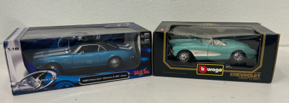 (1)Maisto Special Edition 1968 Chevy Camaro Z/28 Blue/Black 1:18 Die Cast (1) 1:18 CHEVROLET CORVETTE 1957 - BURAGO 1/18