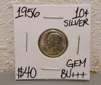 1956 Gem BU+++ Silver Gem Dime