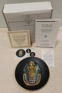 Osiris Porcelain The Golden Mask Of Tutankhamun Decor Plate