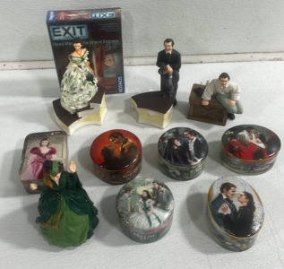 (10) Assorted Gone With The Wind Music Boxes