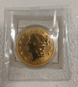 1849 Gold Plated U.S Coin