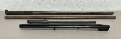 (1) Thomson Center Arms 410 Bore 3” Chamber Shotgun Barrel, (3) Various Rifle Barrels