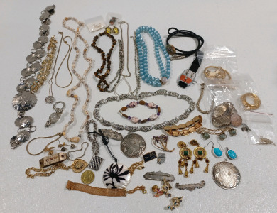 (12) Assorted Necklaces, Pendants, Earrings, Bracelets & More