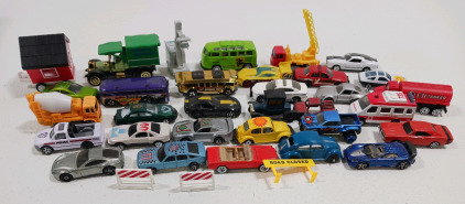 25+ Assorted Hot Wheels Cars & Accessories