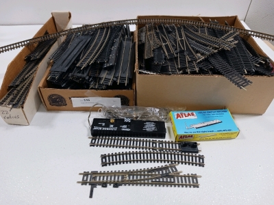 Large Collection of Small Scale Plastic & Metal Train Tracks