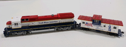 Atlas 91101 Locomotive & Car Great Condition