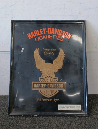 "Harley Davidson Cigarettes" Metal Sign