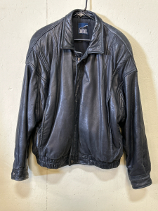 Robert Comstock Mens Learher Riding Jacket w/ 3M Thinsolate Thermal Insolation-Size 46