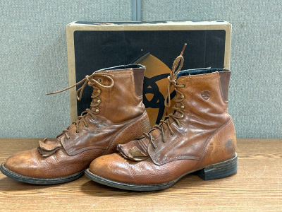 Ariat Mens Leather Boots-Size 12D
