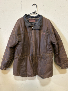 Outback Trading Co. Genuine Australian Oilskin Fabrics-All Cotton Fabric 100% Waterproof Jacket-Mens XL