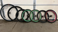 Bicycle Tires (26””, 24”, 20””), 3 Chil Helmets, Bicycle Seat - 5