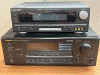 Philips Magnavox MX-940 Digital Stereo A/V Receiver & Onkyo TX-SV515PRO Audio/Video Control Tuner Amplifier