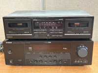 Yamaha HTR-6130 Natural Sound AV Receiver & Pioneer CT-W250 Stereo Double Cassette Deck