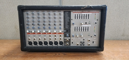 Phonic 7400 Plus PowerPoint Plus 2x220W Powered Mixer-Untested