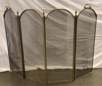 Four Panel FirePlace Screen