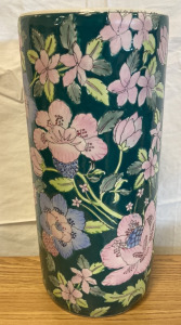 18&rdquo; Floral Ceramic Vase