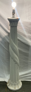 50&rdquo; Large White Stone Lamp (Works)