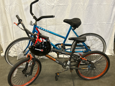 (1) Murray Cruiser-Adult Bike (1) Kent Freestyle Chaos FS-Youth Boys Bike (1) Razor Bike Helmet-Youth Medium