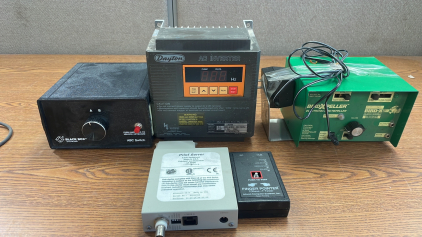 BLACK BOX ABC SWITCH, AC INVERTER, BIRD REPELLER, AND MORE