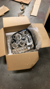 Vintage car headlights in box as is