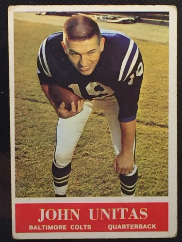 1963/64 Johnny Unitas Football Card