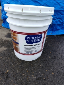 (1) 5Gallon Bucket of Perma Chink Log Home Sealant