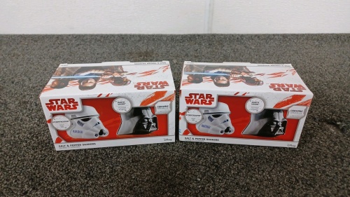 (2) Star Wars Salt & Pepper Shakers Sets