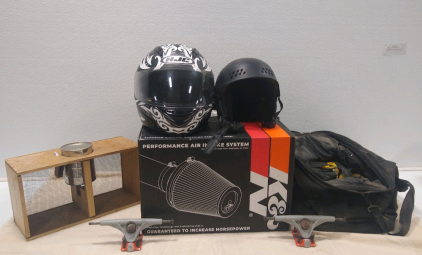 (1) K&K Performance Air Intake System (1) HJC Helmet (1) K2 Helmet & More!