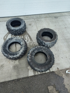 4 Dunlop ATV Tires 25x10" -12 Lots of Tread
