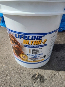 (1) 5 Gallon Bucket of Life Line Ultra 2 Exterior Home Stain