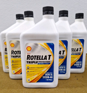 (6) Quarts Shell Rotella T - SAE 15W-40 Motor Oil