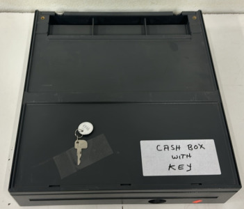 (1) Grey Cash Box With Key