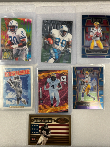 (7) Unverified Sports Cards - Barry Sanders - Joe Burrow!