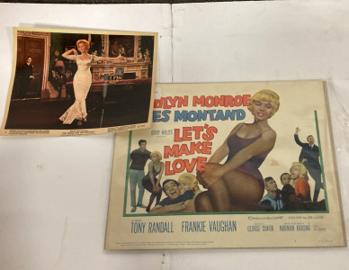 Vintage Marilyn Monroe “Let’s Make Love” CinemaScope Print, Collectible Marilyn Monroe “ The Prince And The Showgirl” Print