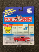 (4) Johnny Lightning Monopoly Die-Casr Collectible Cars With Bonus Game Tokens, Factory Packaging - 4