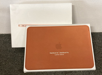Rose Gold Apple MacBook Air, MacBook Air/Pro Brown Leather Sleeve