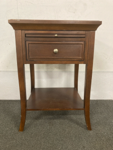 Single Drawer Nightstand With Pull Out Table