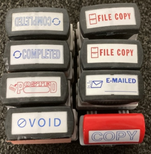 Assorted Office Stamps