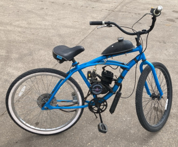 Blue Anbull Huffy Bicycle W/ Motor