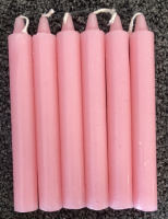 36 Long Burning Household Candles In Pink, Blue,Yellow, Red, Orange & Brown - 3