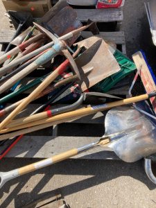 Pallet of various Used Yard Tools