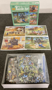 4 In 1 500 Piece Puzzle Set