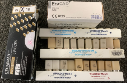 Dentist Equipment- Cerasmart, ProCad Blocks Refill, Vitablocs Esthetic Line