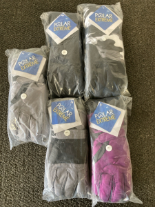 (5) Polar Extreme Snow/Cold Weather Gloves, Size M/L, Brand New In Package