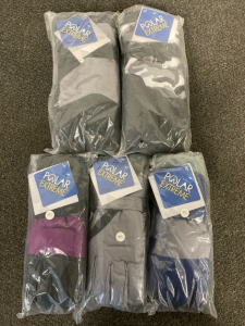 (5) Polar Extreme Snow/Cold Weather Gloves, Size M/L, Brand New In Package