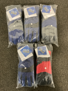 (5) Polar Extreme Snow/Cold Weather Gloves, Size 14-16, New In Package